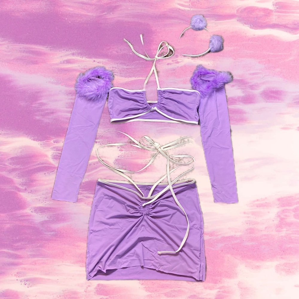 Purple Rave Costume Set
